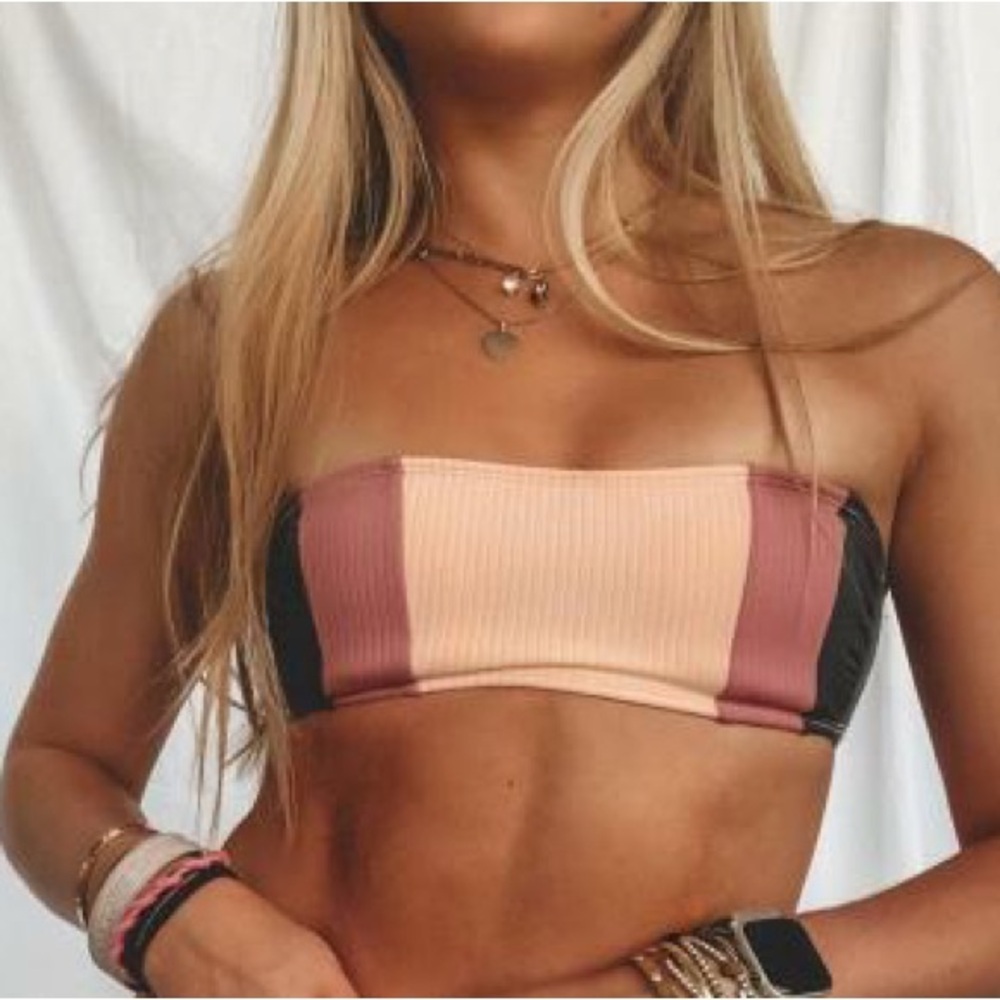 Target Xhilaration Colorblock Bandeau Bikini Top